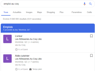 google carrières