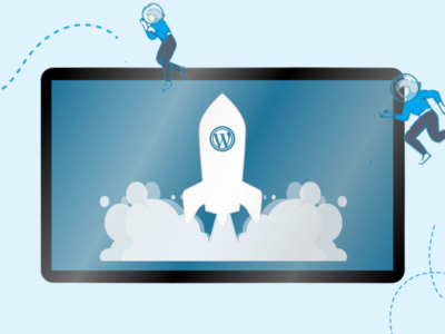 logo Wordpress, fusée