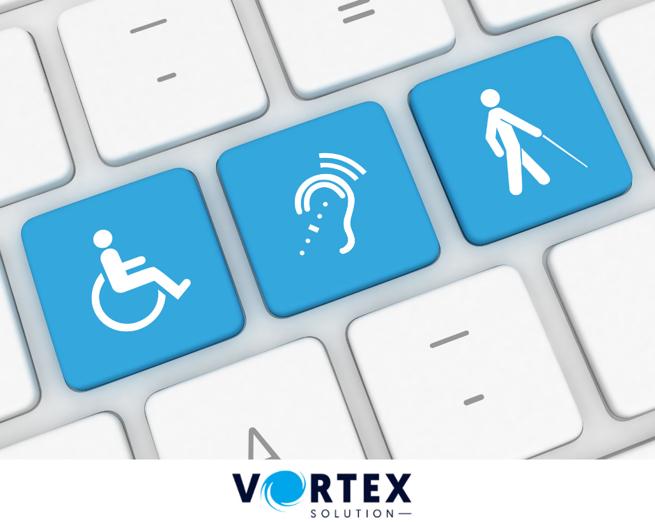 Accessibilité web, Logo Vortex Solution